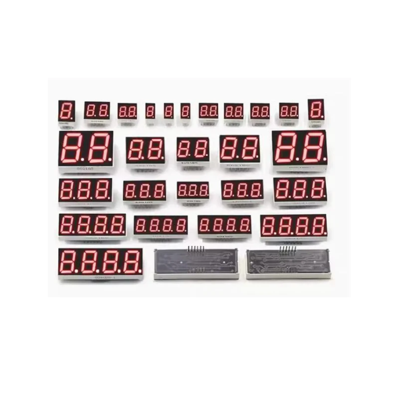 Tubo de exibição digital LED vermelho, display digital de dígitos, 7 segmentos, 0, 28 Polegada, 4 bits, 5pcs por lote