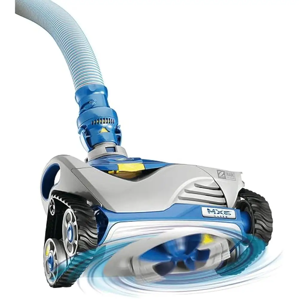 Automatic Micro-Clean Pool Cleaner with Removable Filter Durable Design Efficient Scrubbing and Vacuuming In-Ground Pools