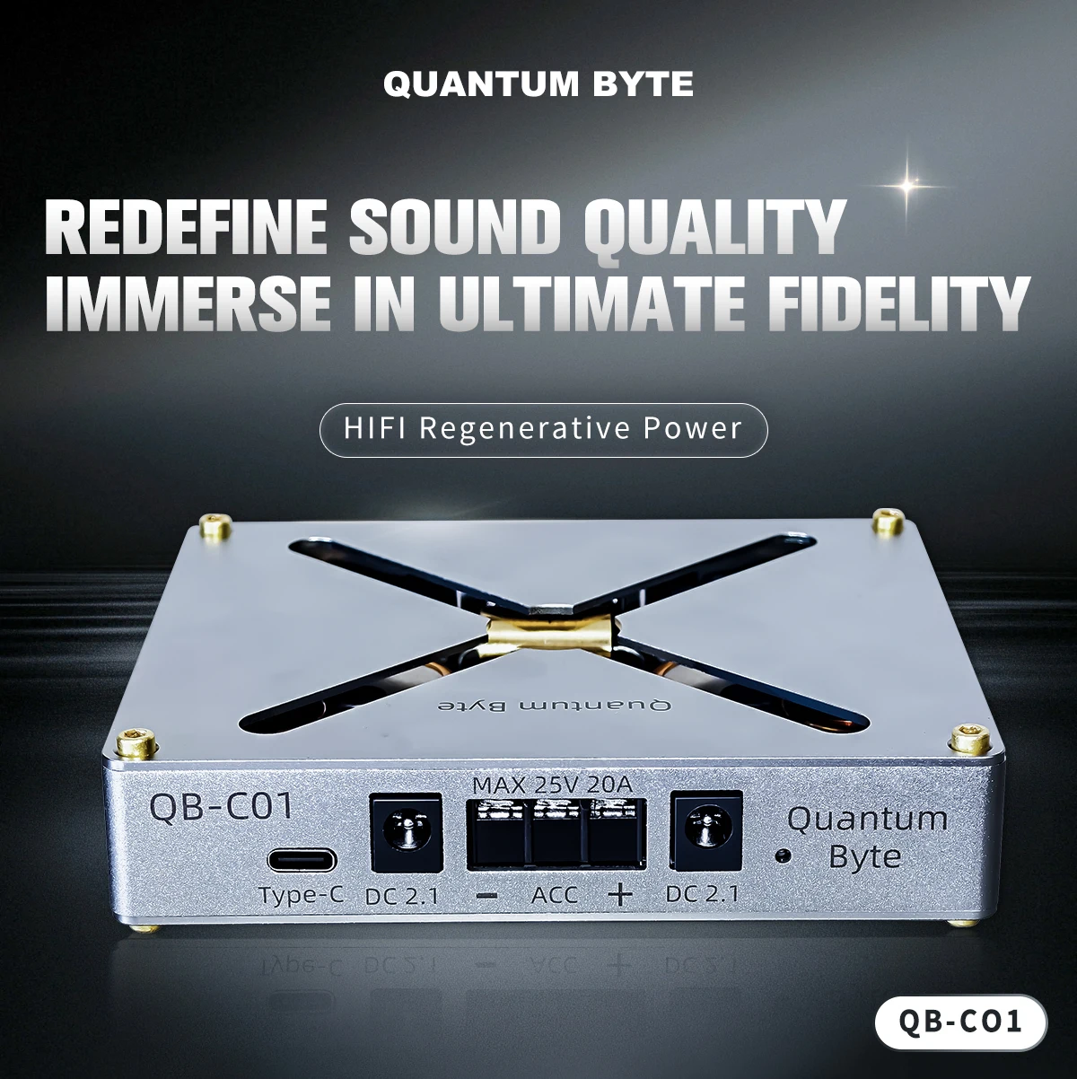 QB-C01 Hi-Fi Regenerative Power Filter CNC Power Conditioner for Audio Amplifier DAC