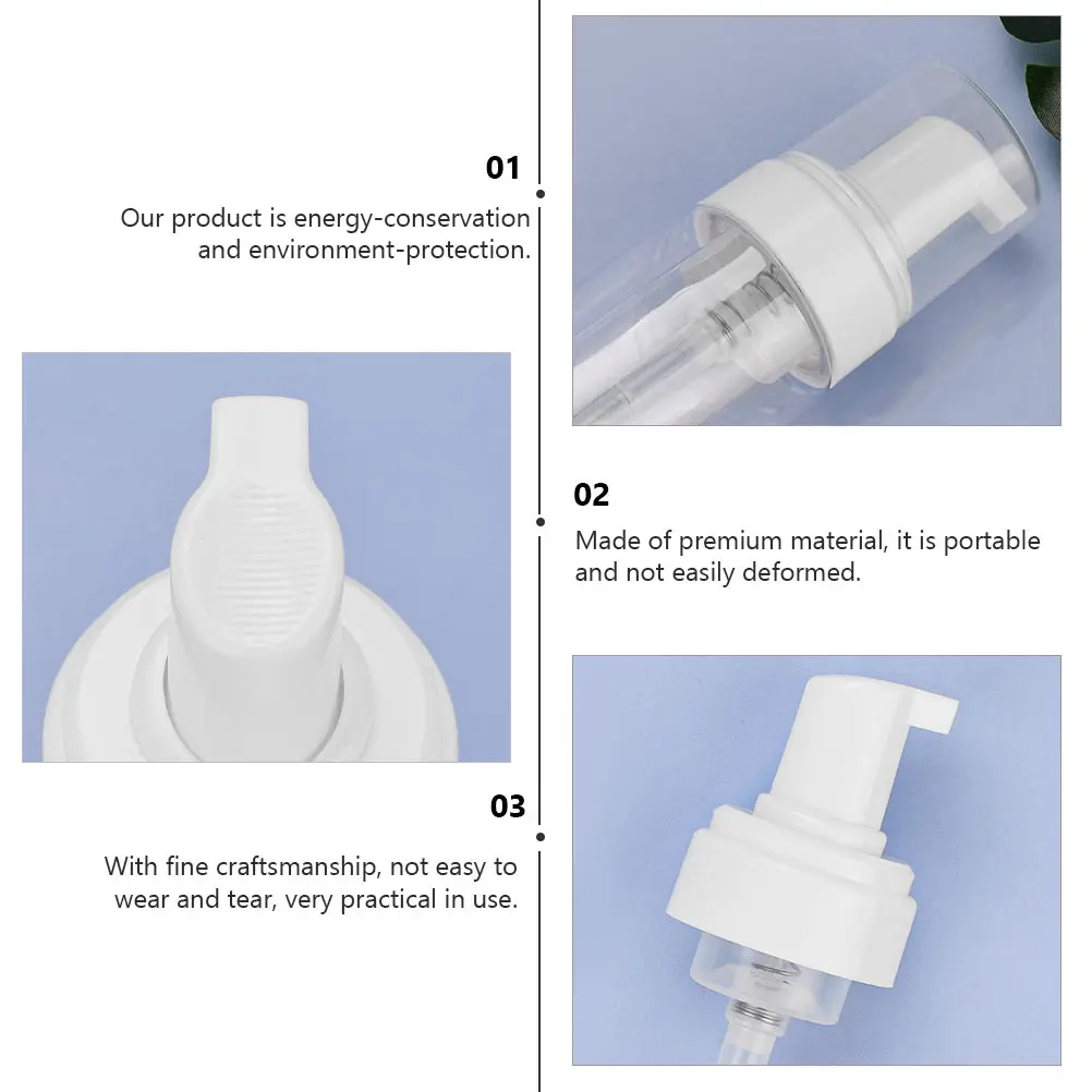 

2pcs Lotion Foaming Bottles Sub Bottles For Travel Portable Shampoo Soap Dispenser Empty Plastic Bottle Durable Environment