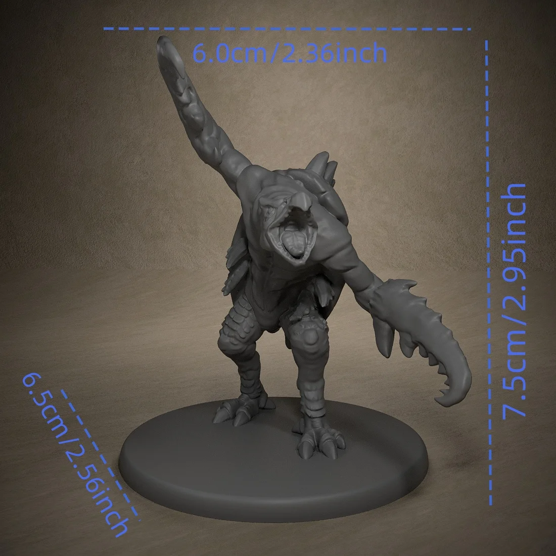 Hak Horror One Claw Attack Miniatures Niepomalowane miniatury na blat i do gier fabularnych Wystrój pokoju