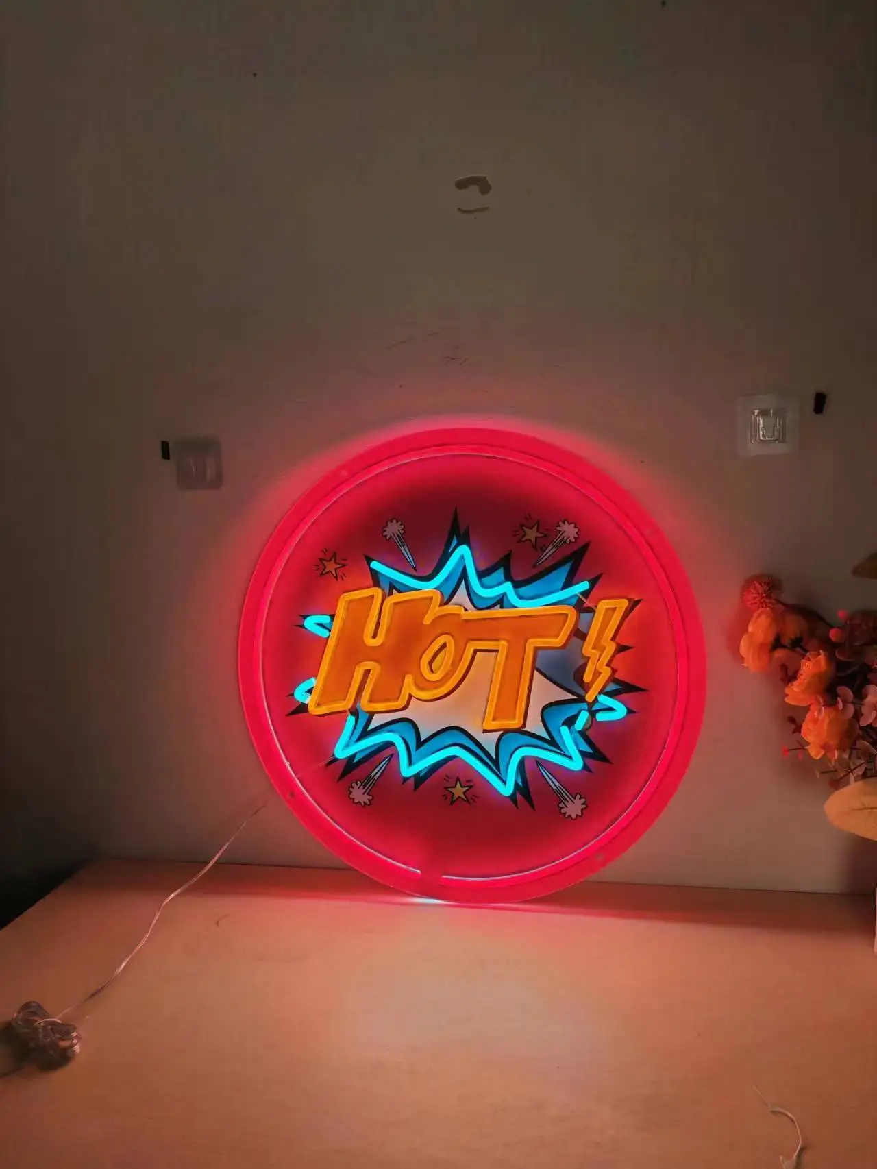 Aesthetic  Everywhere  Hot Wow Neon Sign Custom Dec Acrylic For Shop Party Gift Home Kawaii  Anime Wall Room Decor