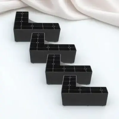 

4Pcs Plastic Furniture Legs Lightweight Durable for Bed Frame Sofa Couch Chair Riser Furniture Risers Heavy Duty