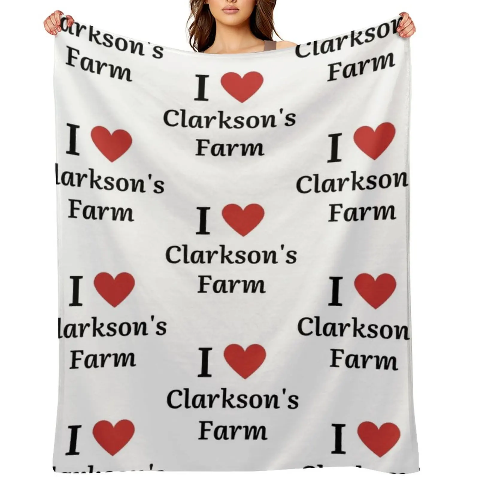 

I Love Clarkson_s Farm Throw Blanket Thermal Comforter warm for winter Warm Blankets