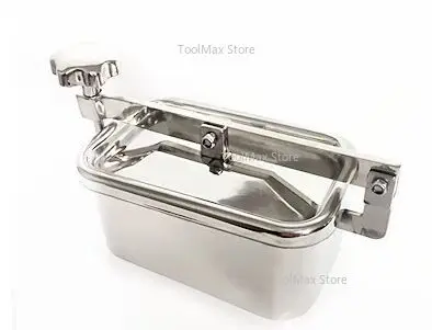 SS316 S304 250x150mm Rectangular Manhole Cover,Stainless Steel Tank Manway Side feed opening