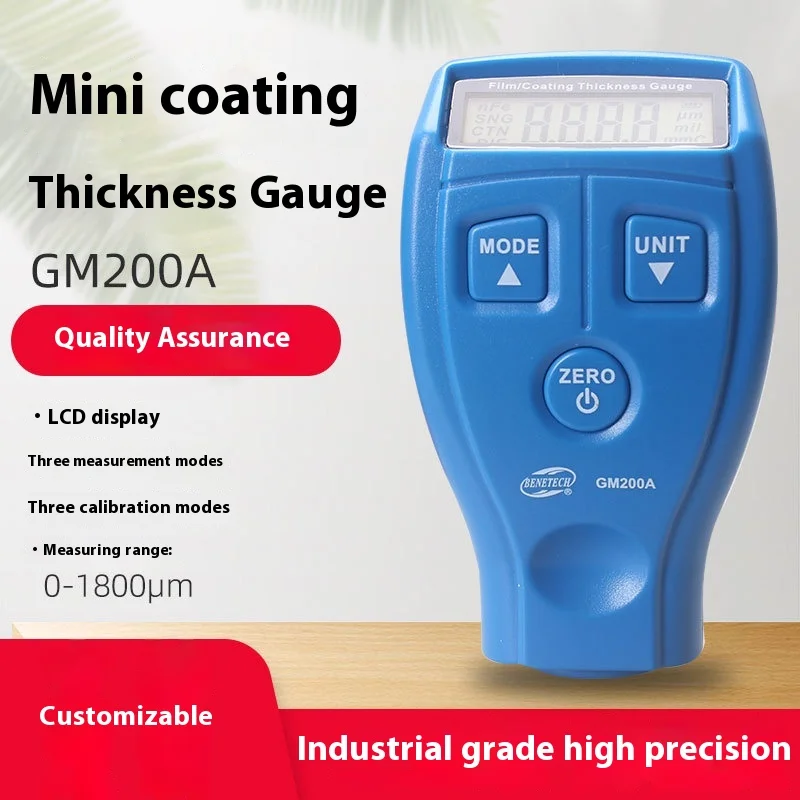 

Mini coating thickness gauge, paint coating thickness gauge, galvanized coating thickness gauge GM200A