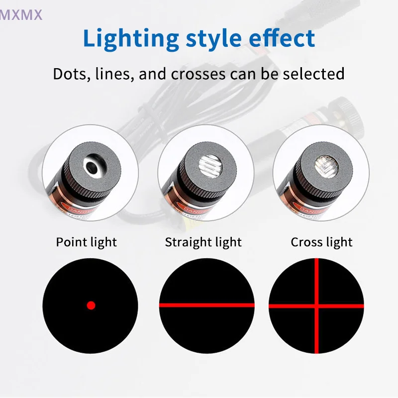 USB DC 5V Luce di posizionamento laser rossa Punto/Linea/Croce Lampada da lavoro a infrarossi Taglio con base magnetica Accessori per macchine da cucire