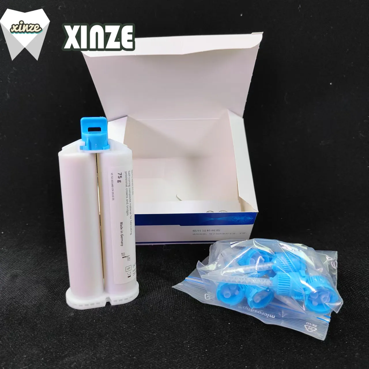 هيكل VoCo 2 تيجان مؤقتة للأسنان مادة معالجة ذاتية مزيج تلقائي خرطوشة SC جسور درجة الحرارة تطعيم منتجات طب الأسنان #2