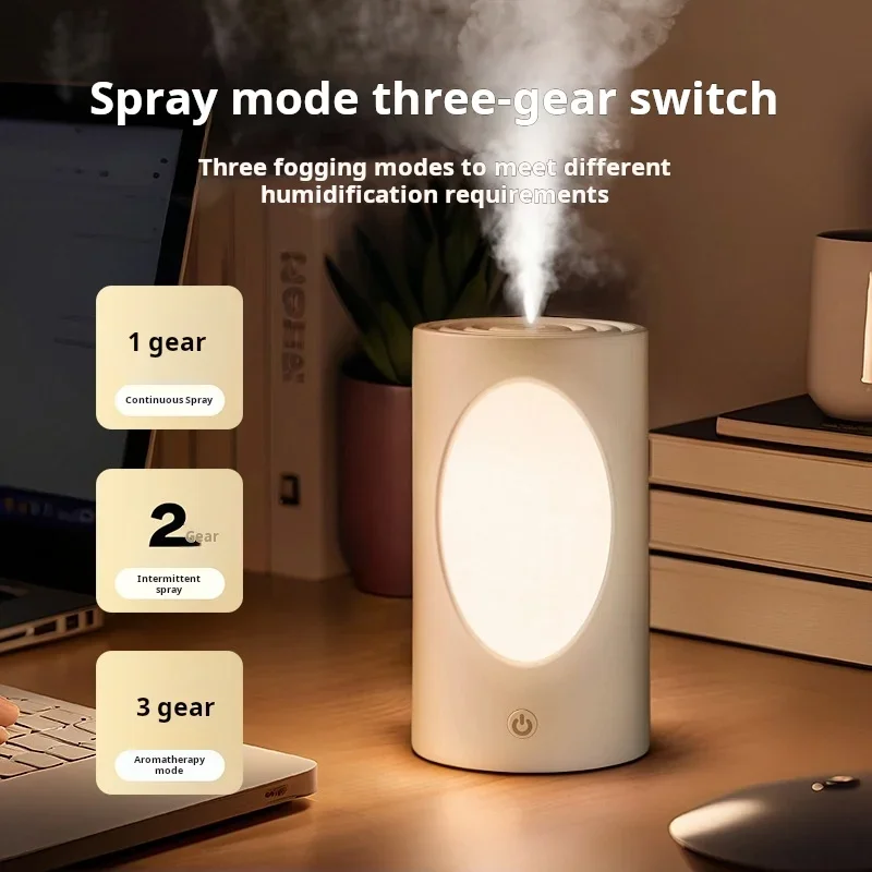 Tree Hole USB Night Light Silent Bedroom Large Capacity Humidifier Aromatherapy Moisturizing Lamp Home Use Soft Glow