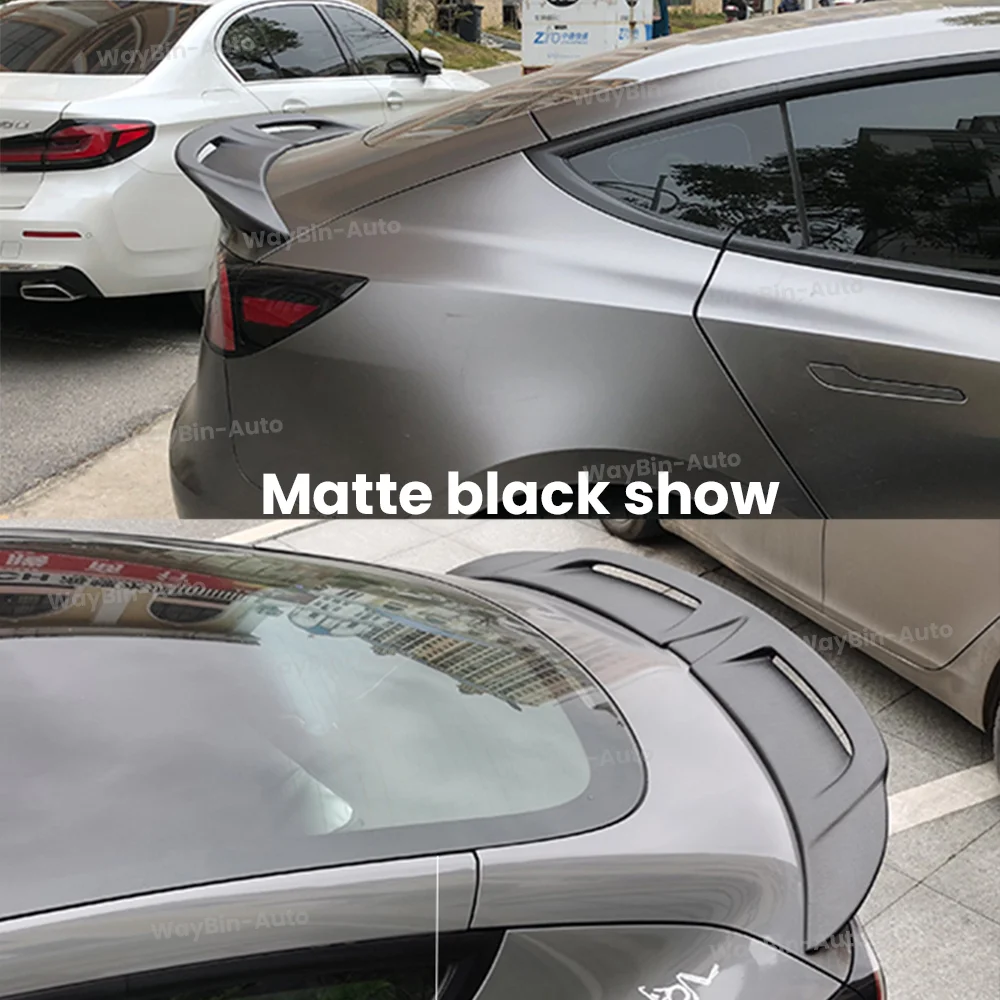 Tesla Rear Spoiler For Model Y 2020-2024 ABS CWST Rear Trunk Wing Black Carbon Modification Model 3 + Auto 2024 Accessories