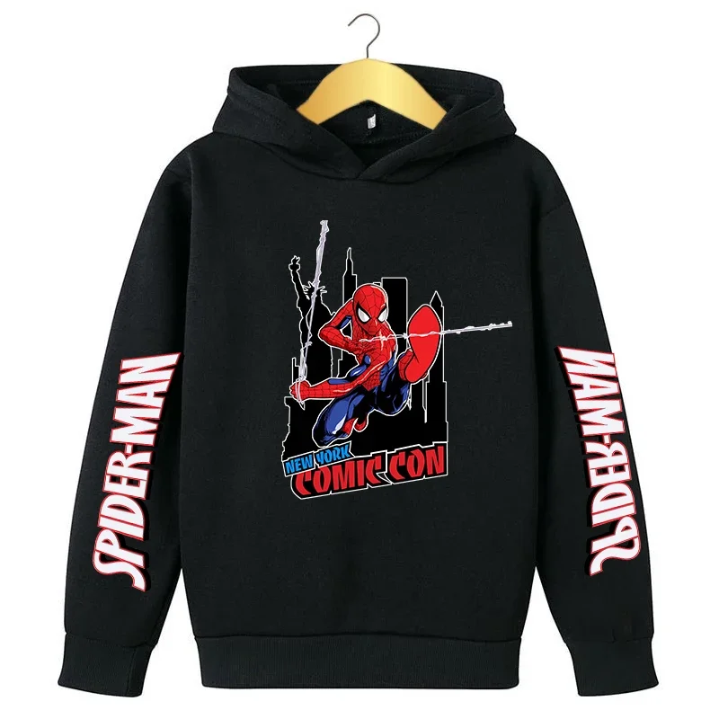 2022 Spiderman Marvel Kids Tracksuit Charm Boys Girls Hoodie Clothes Set Superhero Hoodie Pants Set Kids Sweatshirt Fit 2022