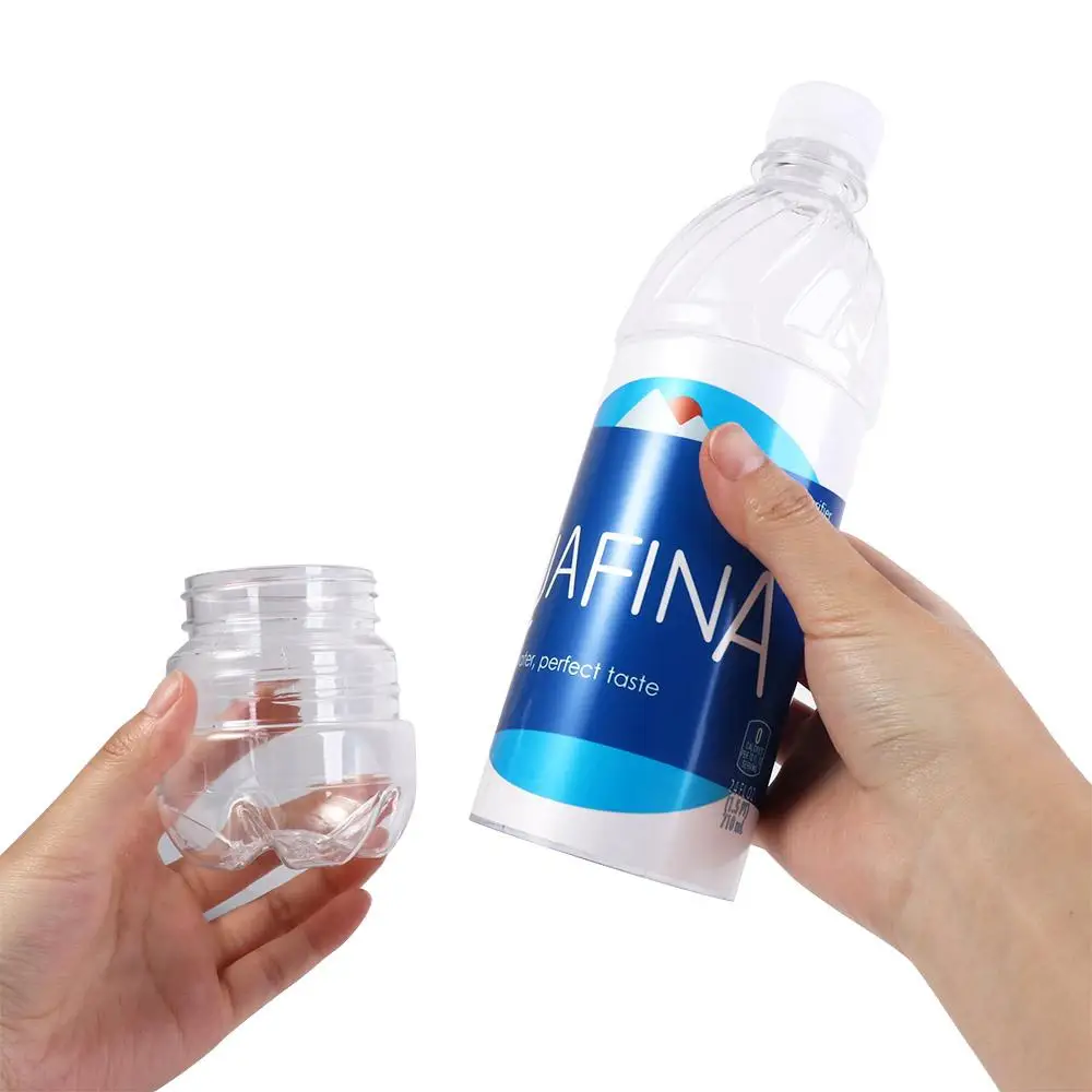 Transparent Water Bottle Diversion Safes Hidden Portable Fake Water Bottle Convenient Plastic Stash Jars Surprise