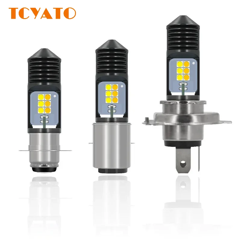 

TCYATO High-brightness built-in LED headlights, 12SMD high and low beam bulbs, spotlights, motorcycle headlights