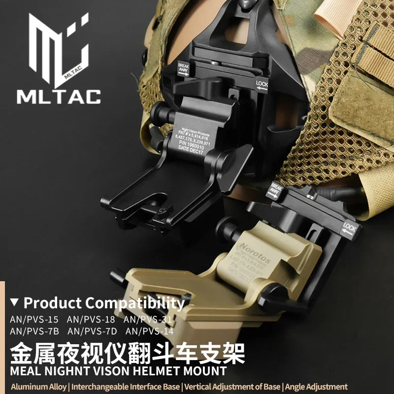 

Aluminum Alloy Tactics NVG Helmet Mounting NVG Arms Mount Night Vision Mount for PVS-7 PVS-14 PVS-15 PVS-18 PVS-31 Helmet Mount