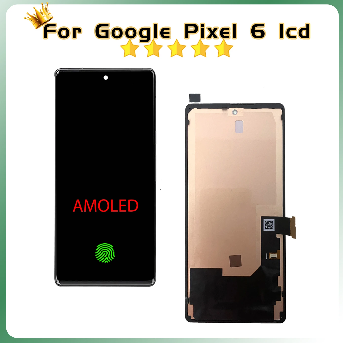 AAA Quality AMOLED For Pixel6 GB7N6 G9S9B16 LCD With Frame For Google Pixel 6 Display Touch Screen Digitizer Assembly Replacemen