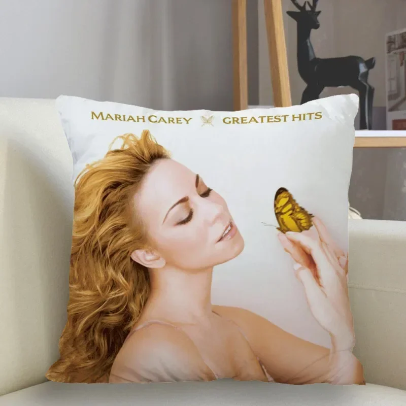 Musife Custom Mariah Carey Pillowcase Home Decoration 45*45cm 40*40cm Zipper Square Pillowcase Throw Pillow Cover Drop Shipping