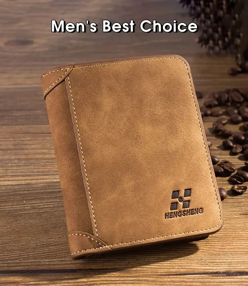 Men's Wallet Pu Leather Billfold Slim Hipster Cowhide Credit Card/ID Holders Inserts Coin Purses Luxury Business Foldable Wallet