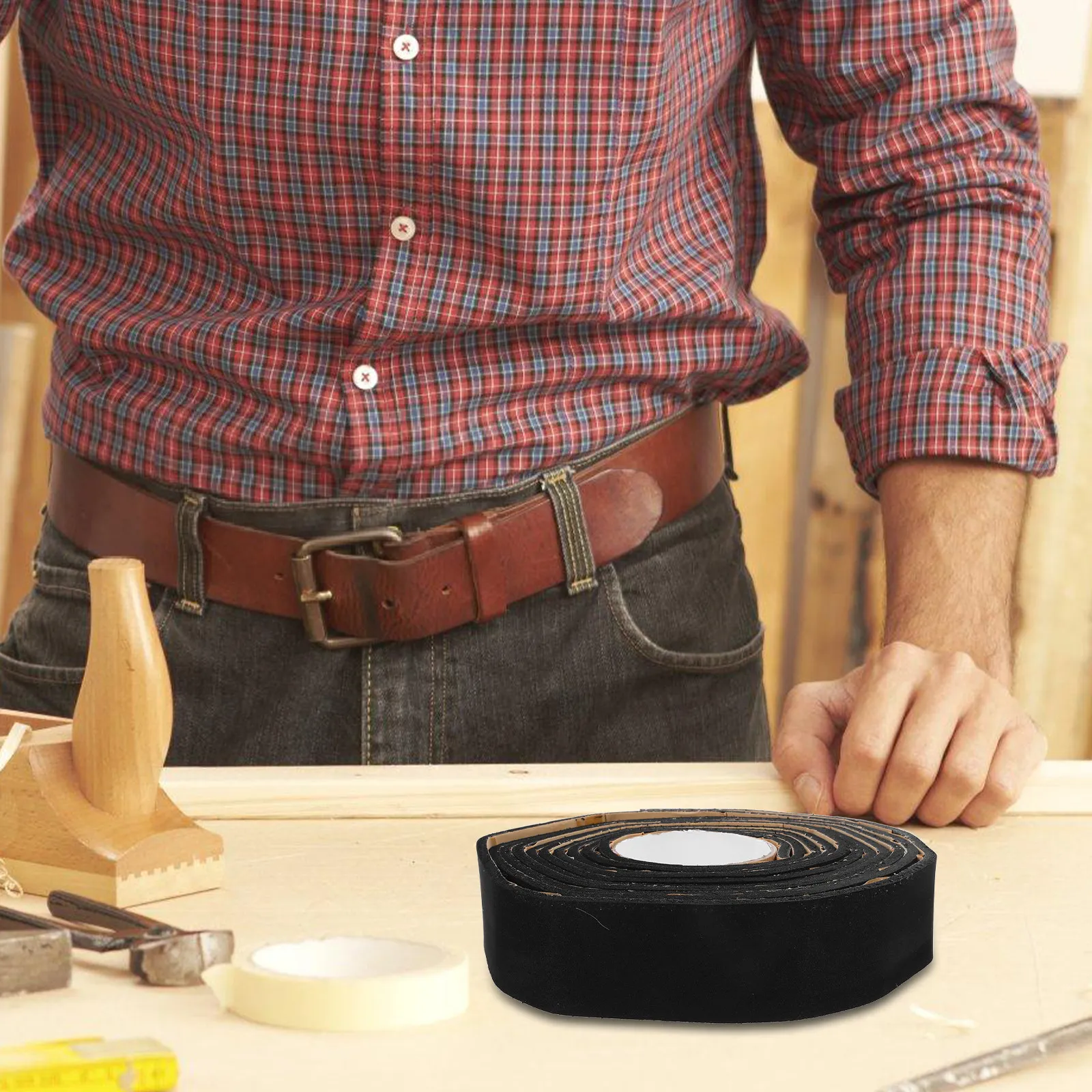 

3mm Shockproof Sponge Tape Adhesive Sticker Sealing Refrigeration Weatherstrip Single Sided Padding Non Absorbent Water