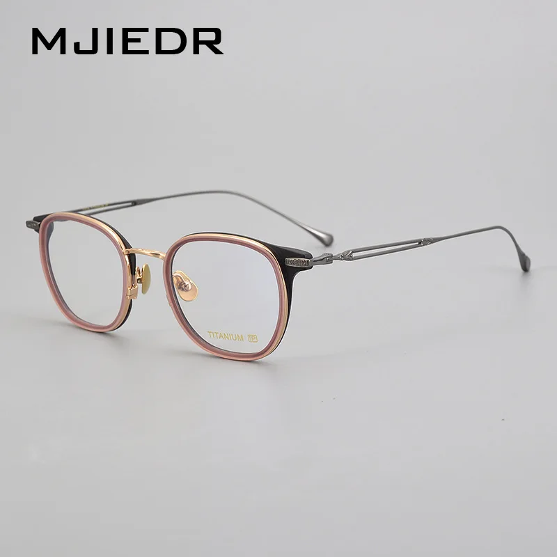 

High Quality Pure Retro Trendy Plate Glasses Frame for Men and Women Comfortable Minimalist Design Eyeglasses