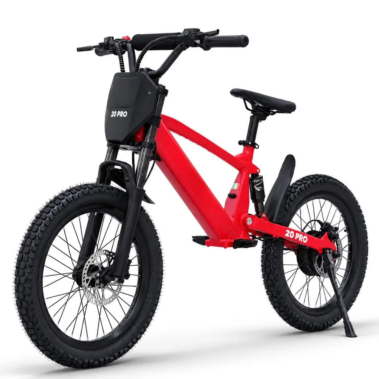 20 Inch Fat Tire Electric Bike 36V 750W 10.4Ah Battery Full Suspension Dual Disc Brake Off Road E Bike