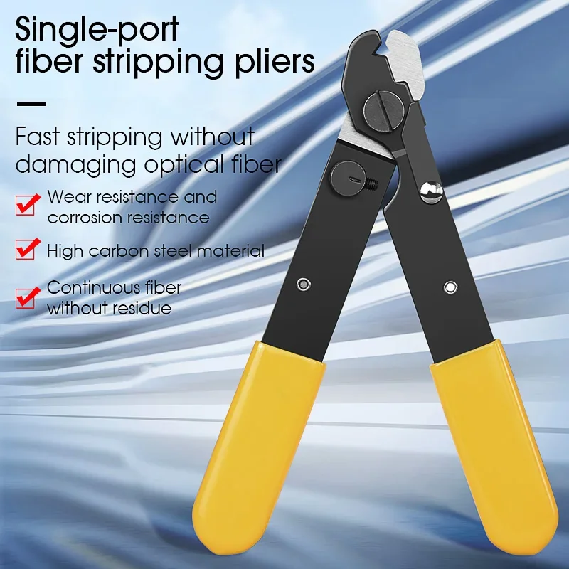 FO103-S Single Hole Fiber Optic Cable Stripper Clamp Fiber Stripping Pliers FO103-S Wire Stripper