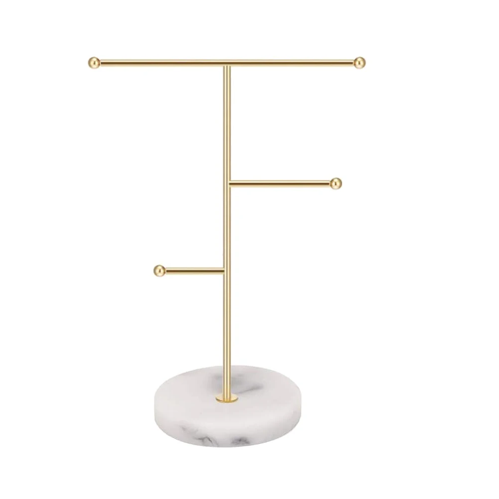 

Jewelry Display Marble Metal Flat Storage Rack Bracelet ganizer Earrings Holder Jewelry St Holder Packaging Tools