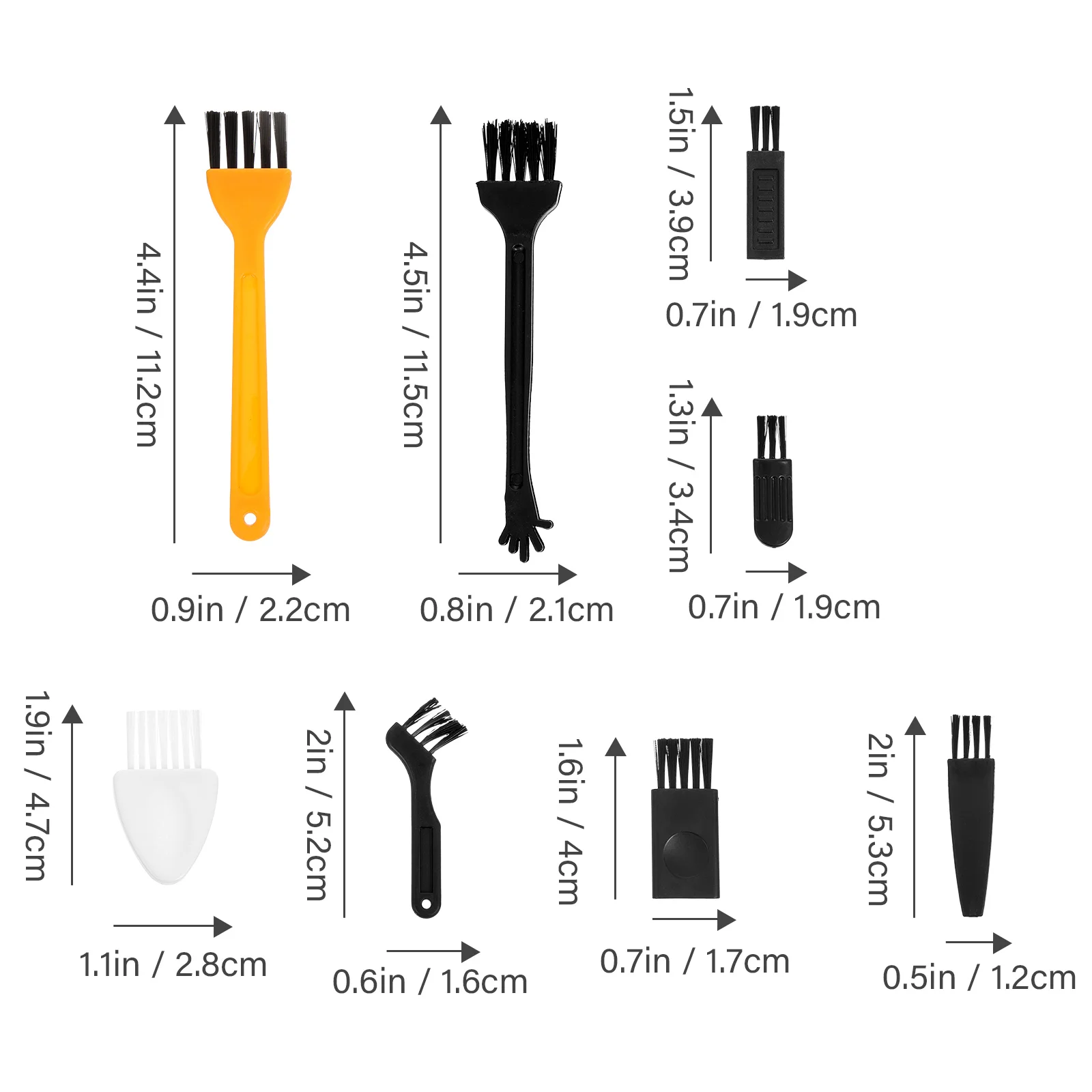 مجموعة فرش تنظيف صغيرة متعددة الأغراض مكونة من 48 قطعة، فرش ماكينة حلاقة صغيرة للوحة المفاتيح ولوحة قيادة السيارة وإزالة الغبار الإلكترونية