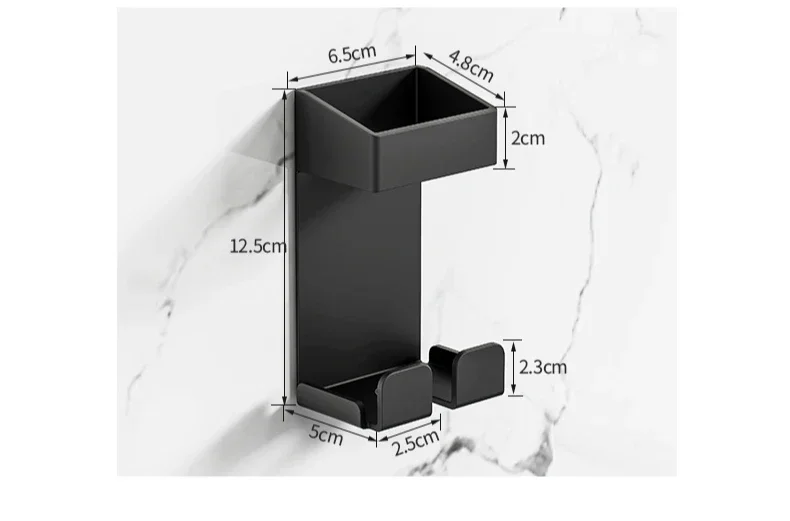 Wall Mounted Hair Straighteners Holder Curling Wands Iron Storage Rack Shaver Toothpaste Storage Rack Bathroom Organizer