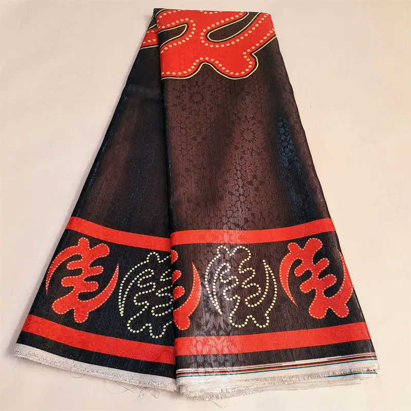 

Новинка 2023, высокое качество, искусственная ткань, жаккард, швейцарская органза, вышитый, ткань, 5 ярдов