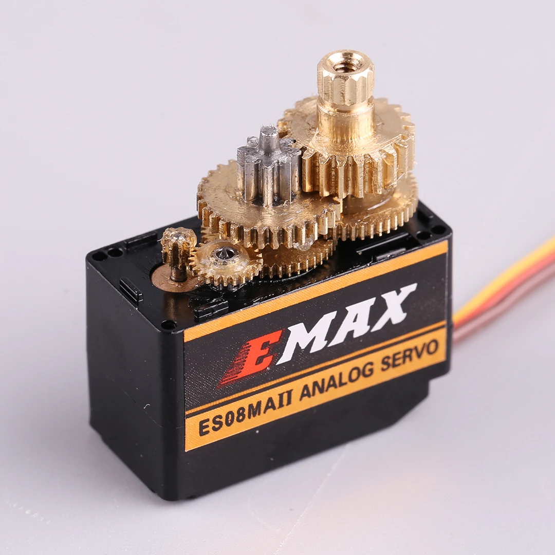 Modelo EMAX, aviones de control remoto, ala fija ES08MA II, Servo 8g 9g, simulación de engranaje de Metal, Servidor de avión para aviones RC
