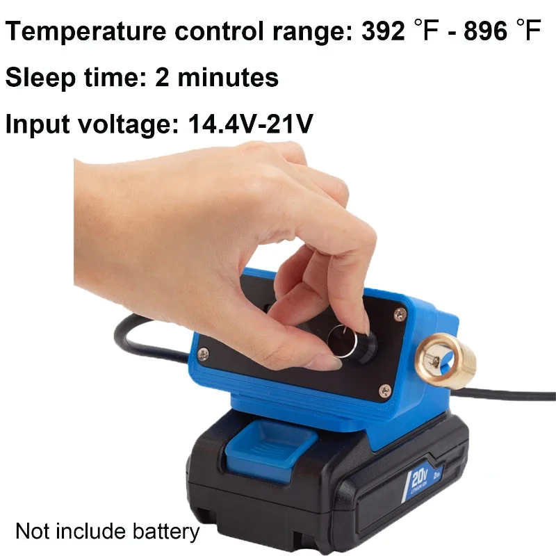 Estación de soldadura inalámbrica T12 antigua, soldador eléctrico con batería de iones de litio, equipo HART de 20V