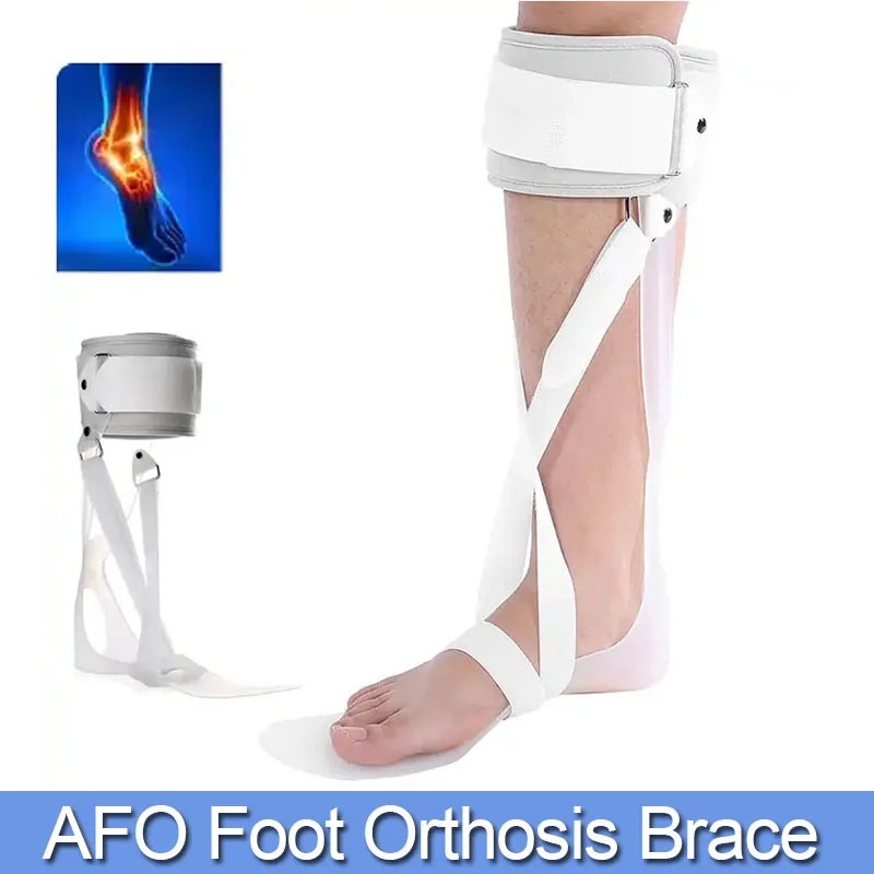 

1Pcs AFO Foot Drop Brace, Medical Ankle Foot Orthosis Support, Drop Foot Postural Correction Brace, AFO Splint for Walking