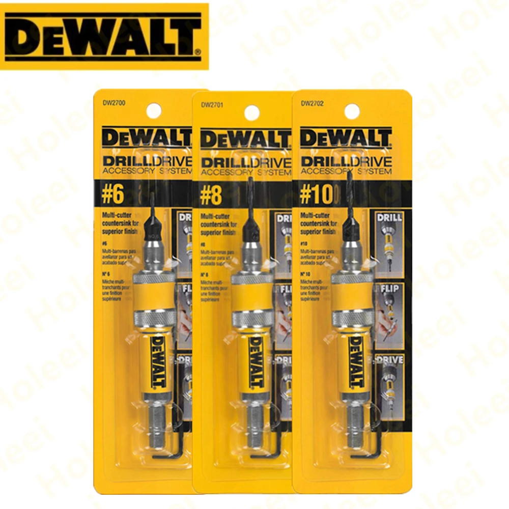 DEWALT #6 #8 #10 Drill Flip Drive Complete Unit DW2700 DW2701 DW2702 2 in 1 Countersink Wood Drill Bit 6mm 8mm 10mm