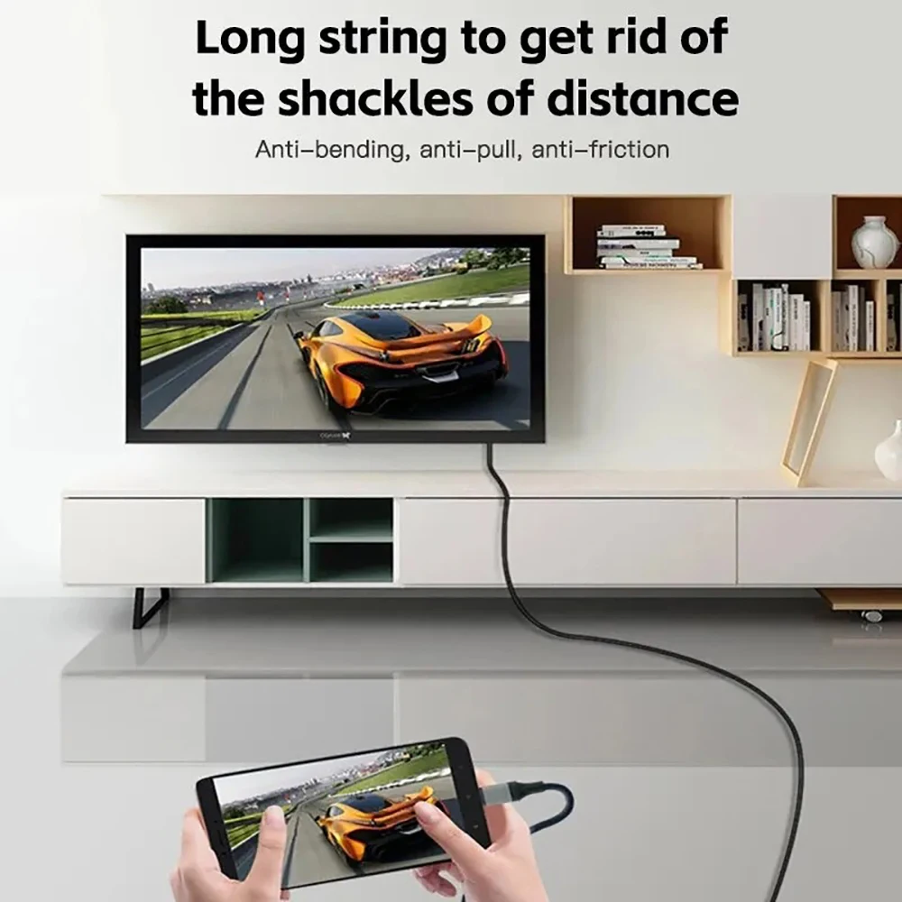 Type C To HDMI USB 3.1 To HDMI-Compatible Adapter Cable Type C To HDTV 30Hz 4K USB C Cable Extend Adapter For MacBook PC Monitor
