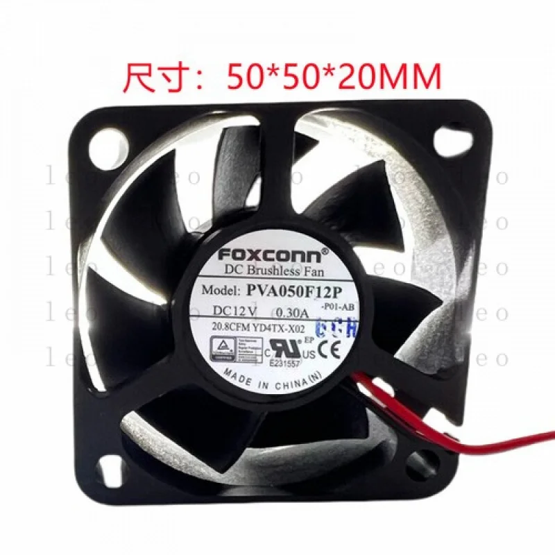 

CC for Foxconn PVA050F12P 5020 5CM 12V 0.30A 4-Wire YD4TX-A00 Cooling Fan