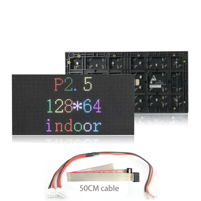 أفضل سعر P2.5 320X160MM كامل اللون وحدة LED داخلية 128x64 بكسل عرض SMD2020 ضوء 32scan 1920 تحديث LED كامل اللون