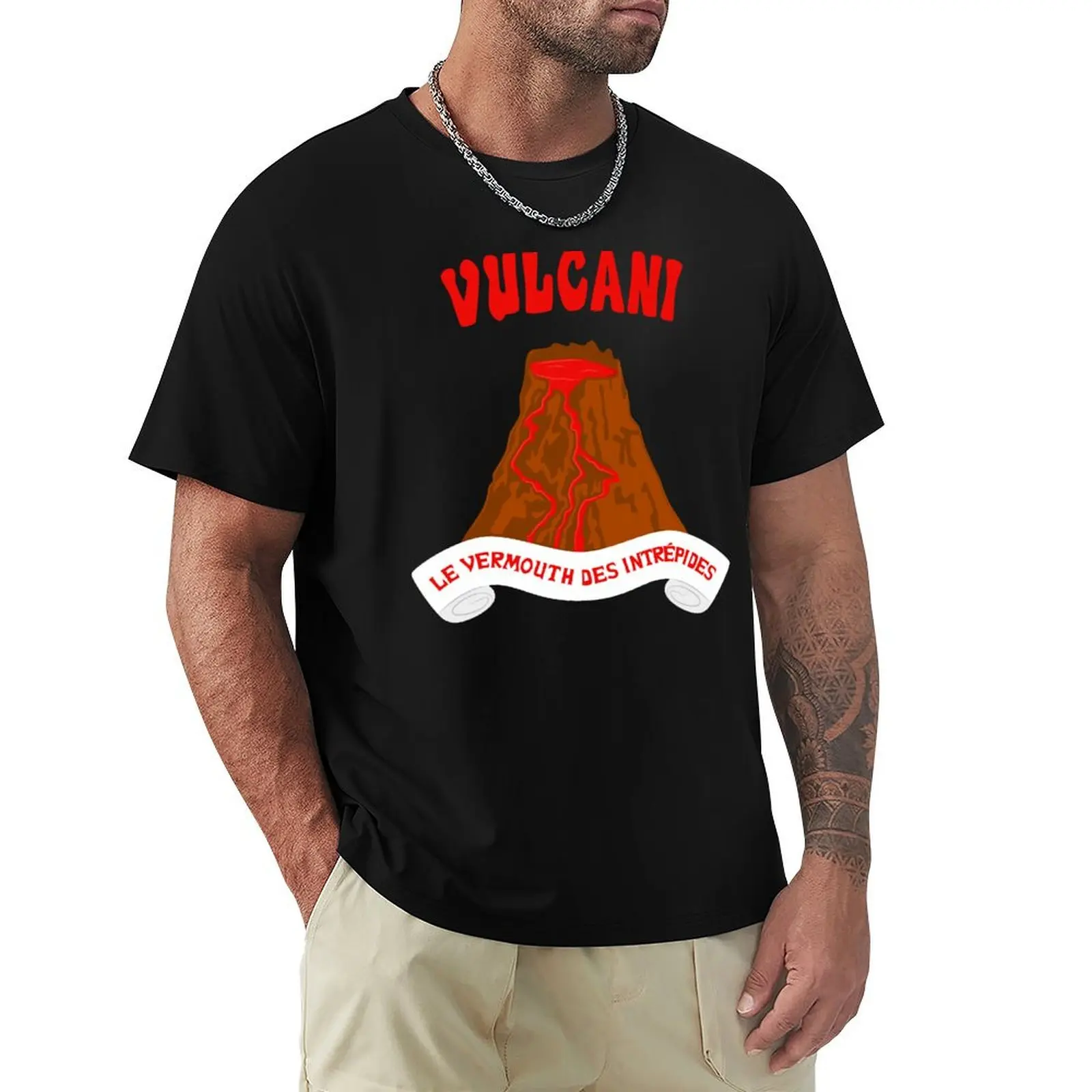 Vulcani - Camiseta con estampado artístico de Le vermouth des intrepides