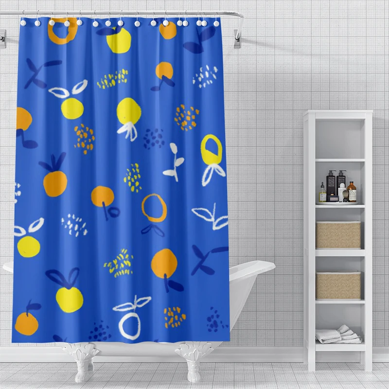 Home shower curtains for bathroom waterproof fabric Modern Nordic style bathroom Curtains shower curtain morandi  ins Abstract