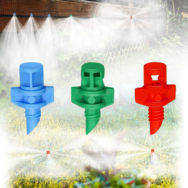 25/50/75PCS 90/180/360 degree refractive nozzle nozzle threaded support frame connected to garden irrigation sprayer greenhouse