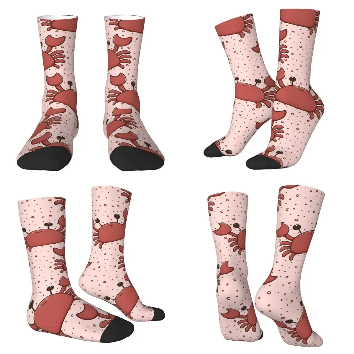 

Носки с героями мультфильмов «Грайливый краб», очаровательные крабы, супер мягкие чулки в стиле Харадзюку, всесезонные длинные носки для подарка на день рождения унисекс