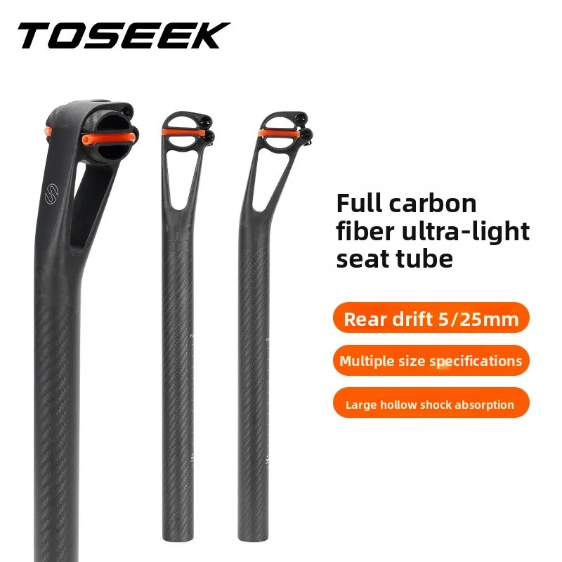 

Сверхлегкий карбоновый подседельный штырь TOSEEK, велосипедный подседельный штырь 27,2/30,9/31,6 мм со смещением 5 мм со смещением 25 мм для MTB/дорожной трубки сиденья, часть велосипеда