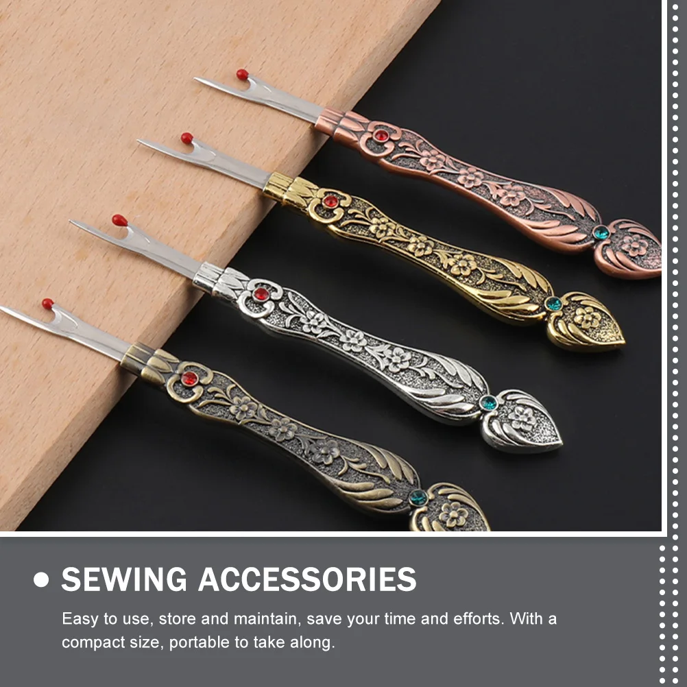 

Seam Ripper Zinc Alloy Compact Easy Use Store Maintain Portable DIY Home Travel Embroidery Removal Tool Sewing Accessories