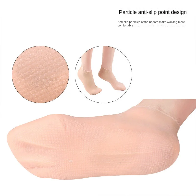 2Pcs Silicone Foot Care Socks Anti Cracking Moisturizing Gel Socks Cracked Dead Skin Remove Protector Pain Relief Pedicure Tools