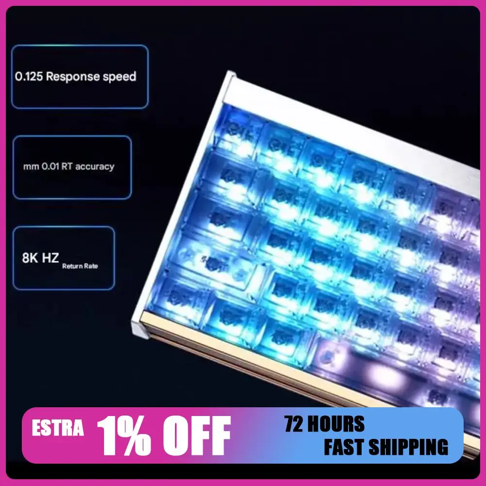 

IPI Aurora Platinum Collection Edition Gemini Eight Treasure 65 Магнитная ось 8 кГц Механическая клавиатура для игр Киберспорт