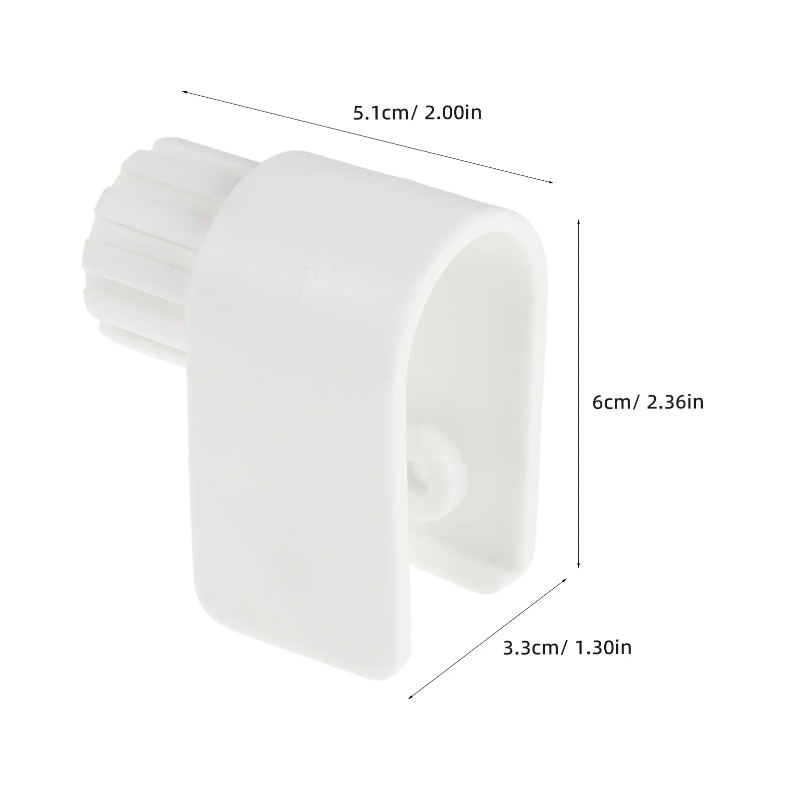 Plastic boxbasisstabilisator Witte antislipclip Vervanging Kinderboxhouder Hekaccessoires Bevestigingssteunhouder voor peuters