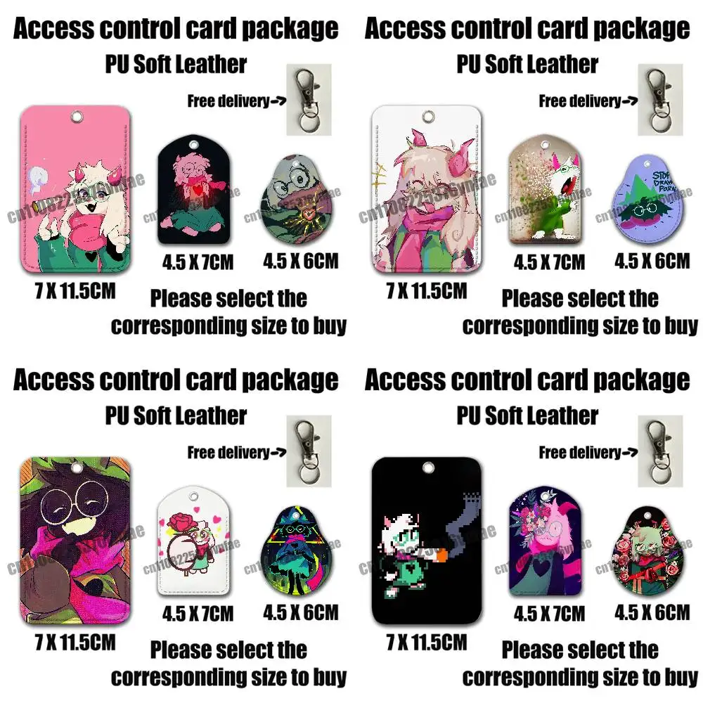 Pour Ralsei Deltarune, pour AirTag, porte-cartes, étui, clips d'identification, porte-cartes bancaires, porte-clés de voiture électrique