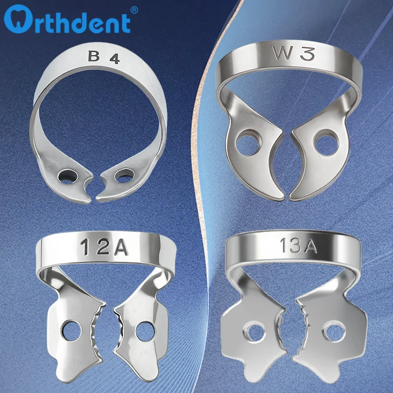1Pc Dental Rubber Dam Clamps Stainless Steel Endodontic Restorative Barrier Clips Holder Orthodontic Dentistry Lab Instruments