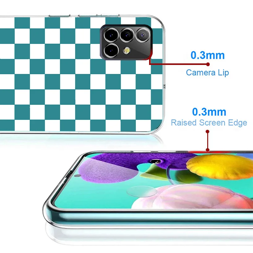 Retro Classic Chess Board Grid Phone Case For Samsung Galaxy A14 A15 A13 A12 A54 A55 A53 A52 A04S A24 A25 A23 A22 A34 A35 A33 A3