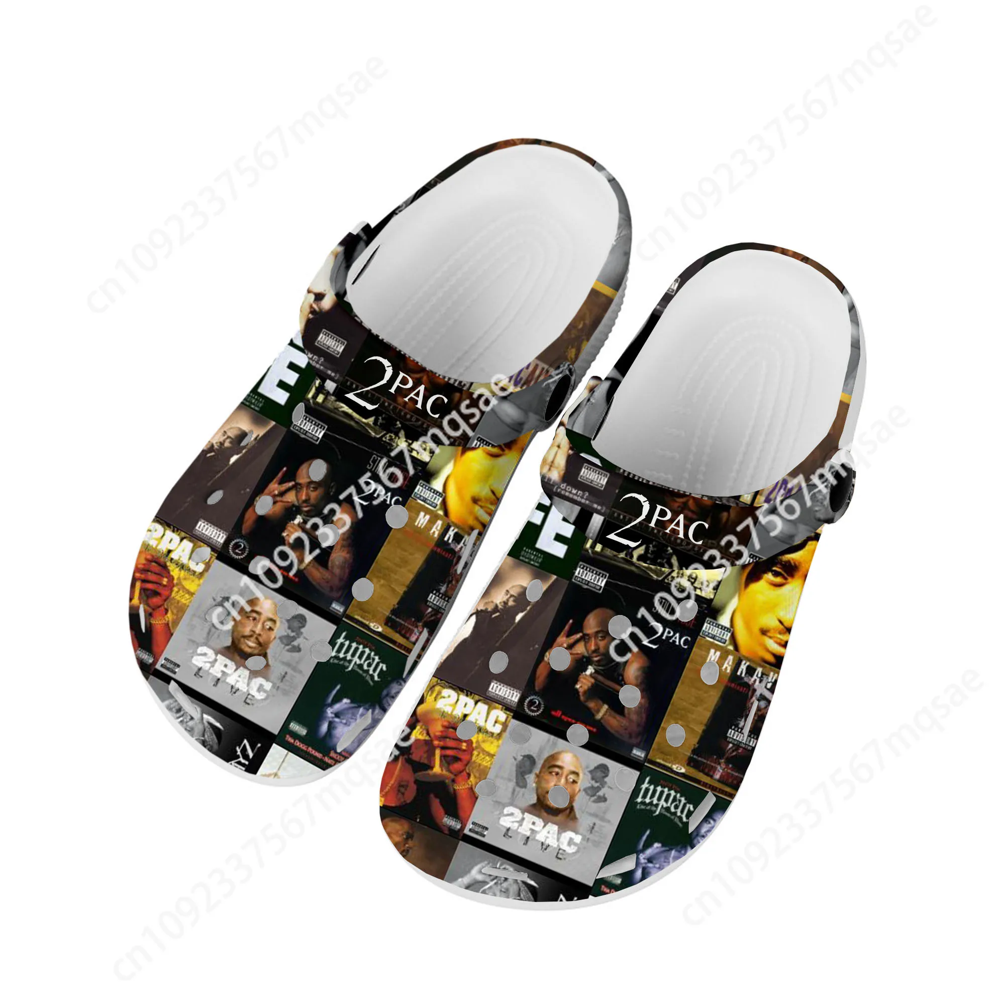 

Rap 2Pac Tupac All Eyez on Me Home Clogs Custom Water Shoes Mens Womens Teenager Shoe 3D Print Garden Clog Beach Hole Slippers