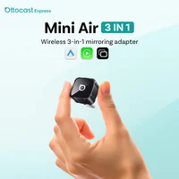 Adaptador inalámbrico OTTOCAST Mini Air 3 en 1 para CarPlay y Android Auto, AirPlay, duplicación de pantalla, Plug and Play, Dongle para Audi, VW, Kia